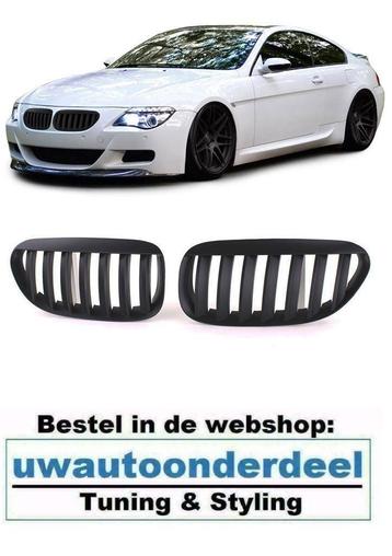 Grill Mat Zwart Enkel Spijl Geschikt Voor Bmw 6 Serie E63 E6 beschikbaar voor biedingen