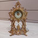 Horloge de table ancienne en Zamac, Enlèvement ou Envoi, Utilisé, Analogique, Réveil ou Horloge