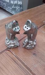 vintage messing peper en zoutvaatjes vissen, Antiek en Kunst, Ophalen of Verzenden