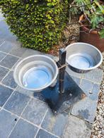 Staander verstelbaar met 2 potten voor hondenvoer/water, Dieren en Toebehoren, Hondenvoerbakken en Drinkbakken, Ophalen, Verstelbaar