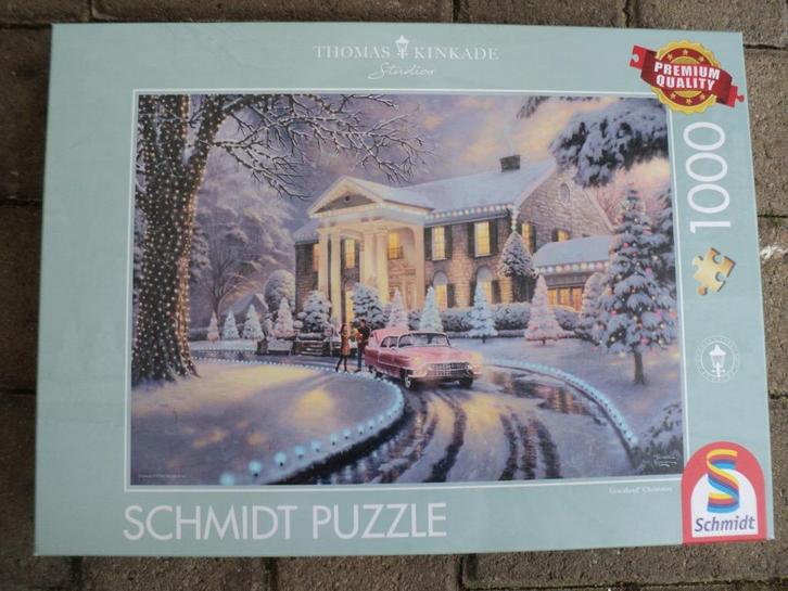 Thomas Kinkade Schmidt puzzels, Hobby en Vrije tijd, Denksport en Puzzels, Zo goed als nieuw, Legpuzzel, 500 t/m 1500 stukjes