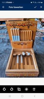 boîte à cigarettes en bois faite à la main des années 1970, Enlèvement ou Envoi