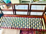 Vintage leren zetels, Huis en Inrichting, 150 tot 200 cm, Minder dan 75 cm, Gebruikt, Vintage