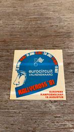 Eurocircuit valkenswaard ‘81, Ophalen of Verzenden, Zo goed als nieuw
