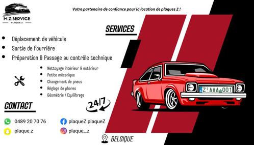 Plaque Z - Contrôle technique, Auto diversen, Auto-accessoires, Nieuw, Ophalen