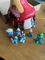 Schtroumpf avec maison vintage schleich, Enlèvement, Poupée, Figurine ou Peluche