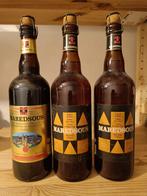 3 oude flessen Maredsous - vol - vervallen Bier- verzamelaar, Verzamelen, Ophalen of Verzenden, Zo goed als nieuw