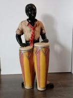 Vintage beeld bongo-speler, Collections, Statues & Figurines, Enlèvement, Utilisé