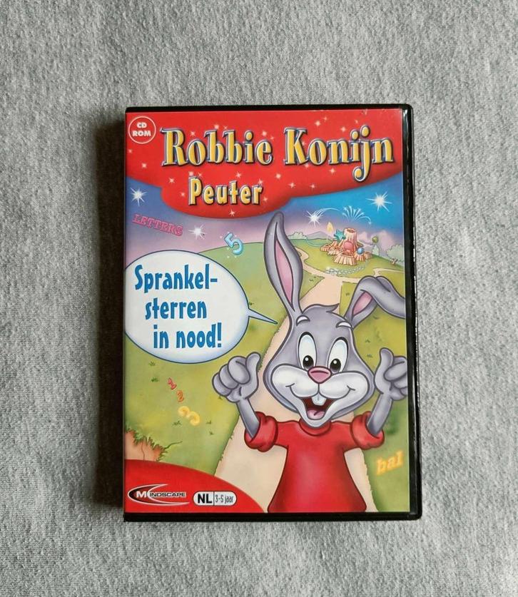 CD-ROM - Robbie Konijn Peuter - Sprankelsterren in nood! -€7, Games en Spelcomputers, Games | Pc, Gebruikt, Puzzel en Educatief