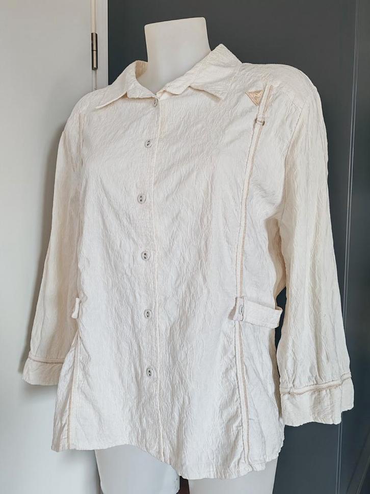 Scottage-shirt voor dames maat 6 ( 44/46), Kleding | Dames, Blouses en Tunieken, Zo goed als nieuw, Beige, Ophalen of Verzenden