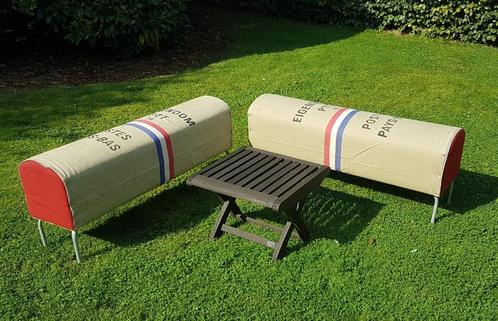Uniek vintage Turnpaard Turnbok zitbank hocker, Huis en Inrichting, Zetels | Voetbanken en poefs, Gebruikt, Hout, Metaal, Stof