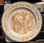 Bord Mortsel - Heilig Kruis Kerk - Oude God - bord 85/100, Ophalen of Verzenden, Zo goed als nieuw, Overige typen, Christendom | Katholiek