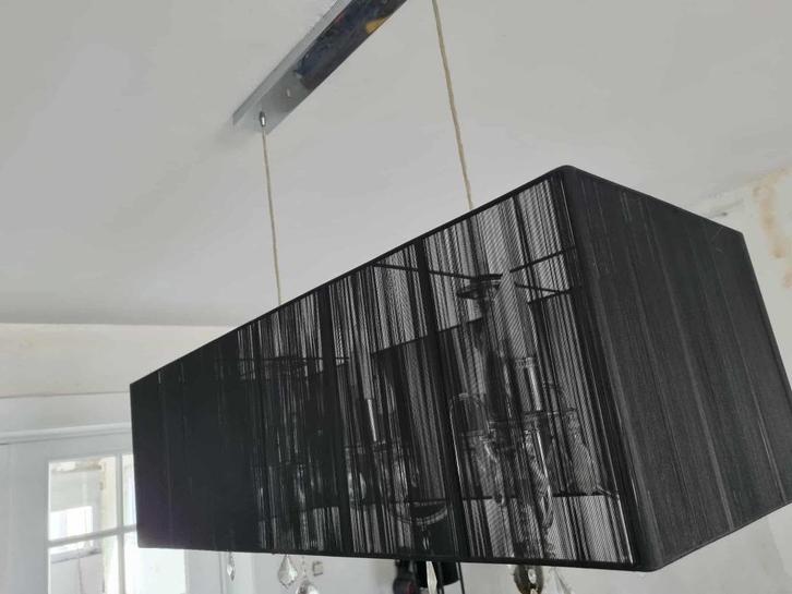 2 mooie kroonluchters, Huis en Inrichting, Lampen | Kroonluchters, Zo goed als nieuw, Glas, Metaal, Stof, Ophalen