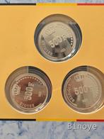 Belgique 1990 – 3 x 500 francs argent – Roi Baudouin – Proof, Timbres & Monnaies, Enlèvement ou Envoi, Argent, Argent