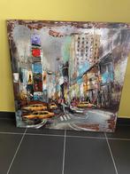New York - Metalen schilderij in perfecte staat, Antiek en Kunst, Kunst | Schilderijen | Modern, Ophalen