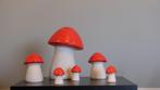 Decoratie herfst-winter, rode paddenstoelen, Ophalen of Verzenden, Zo goed als nieuw