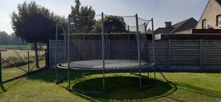 Trampoline 4.2m = Decathlon Domyos Essential 420 vert, Kinderen en Baby's, Speelgoed | Buiten | Trampolines, Gebruikt, Ophalen