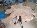 wortelhoutenblad voor salontafel, Ophalen, Zo goed als nieuw, Teakhout, Tafelblad