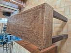 Antieke ratan console tafel met twee laden, Antiek en Kunst, Ophalen