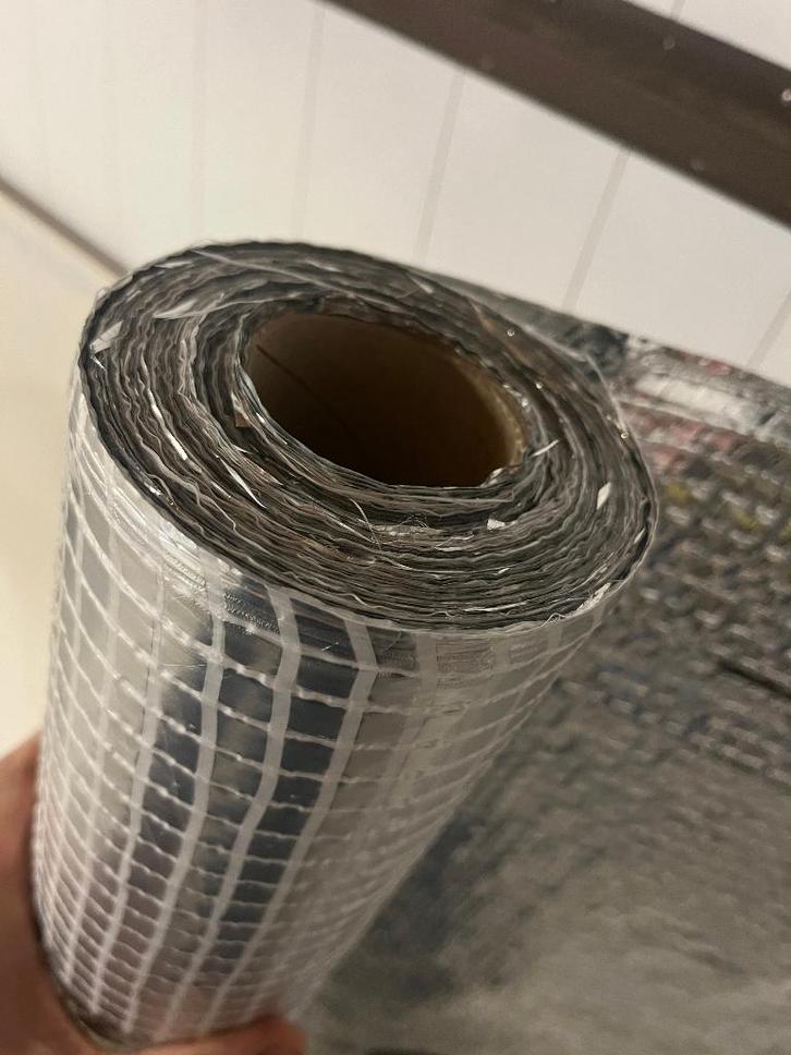 Dampremmende Alu folie Secco op rol 1,5 m breedte, Doe-het-zelf en Bouw, Zeil en Folie, Zo goed als nieuw, Folie, 15 m² of meer