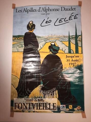 Poster affiche Expo Les Alpilles, Léo Lelée