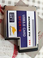 Carte PCI express avec 3 sorties USB 3, Ophalen of Verzenden, Zo goed als nieuw