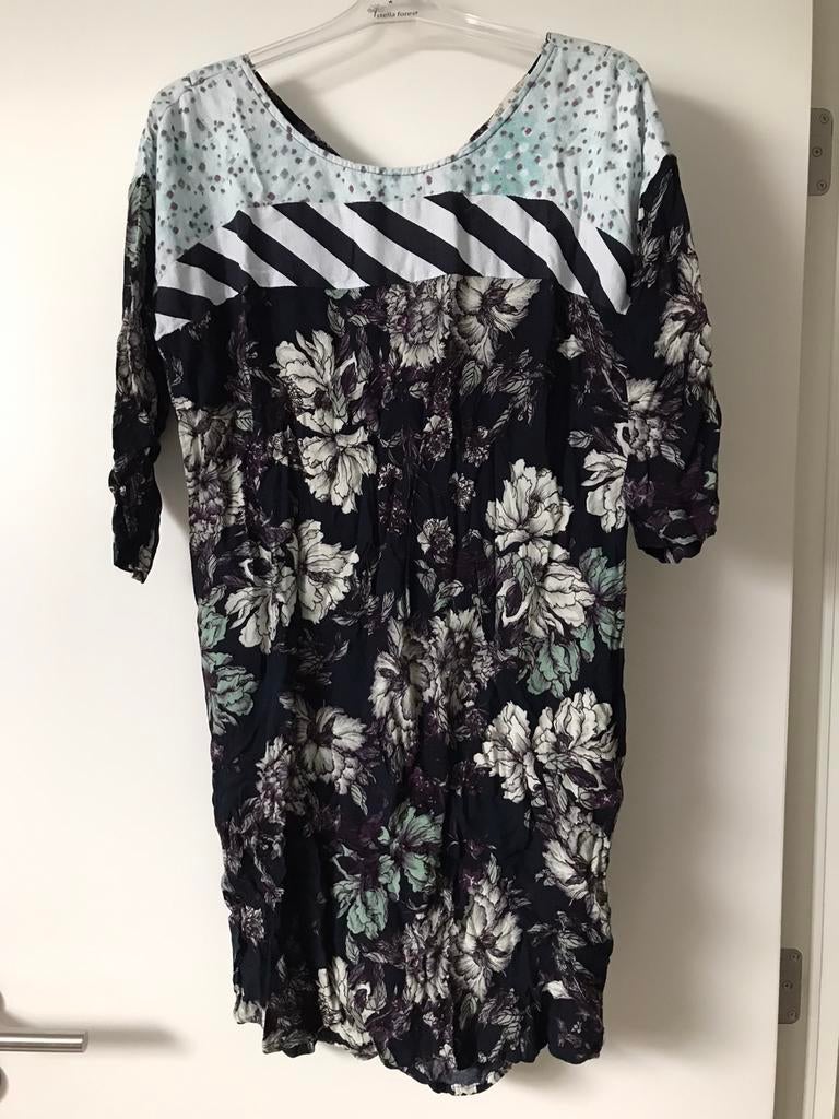 Robe Garcia bleue à motifs, dos ouvert, taille M, Garcia, Taille 38/40 (M), Bleu