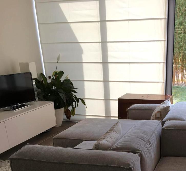 Vouwgordijnen Heytens, Huis en Inrichting, Stoffering | Gordijnen en Lamellen, Wit, Ophalen