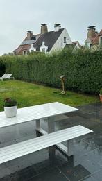 Fritz picknick tafel alu wit in zeer goede staat, Ophalen, Zo goed als nieuw, Rechthoekig, Aluminium