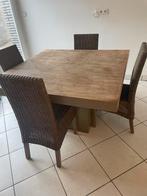 tafels en 6 stuls 250 euro gsm 0467729981, Huis en Inrichting, Tafels | Eettafels, Ophalen of Verzenden