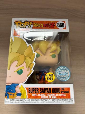 Funko pop! DBZ Super Saiyan Goku First Appearance #860 GITD beschikbaar voor biedingen