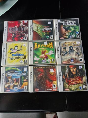 9 NINTENDO DS GAMES beschikbaar voor biedingen