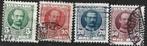 4 Postzegels Denemarken 1907 Koning Frederik VIII, Timbres & Monnaies, Timbres | Europe | Scandinavie, Enlèvement ou Envoi, Danemark