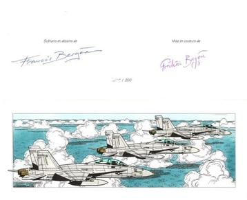 Ex-Libris Buck Danny ‘3 F-18 Hornets’ - Francis Bergèse beschikbaar voor biedingen