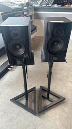 2 x speakers adm-5  Reloop  Actief speakers  + statieven, Ophalen