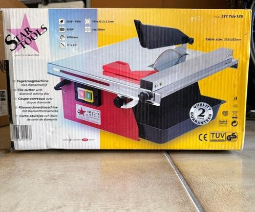Splinternieuwe tegelzaag, Doe-het-zelf en Bouw, Gereedschap | Zaagmachines, Nieuw, Minder dan 600 watt, Ophalen of Verzenden