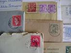 doos met 170 oude postzegels België op envelop, Postzegels en Munten, Postzegels | Europa | België, Ophalen of Verzenden, Gestempeld