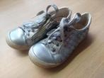Zilverkleurige schoenen (veter+rits) - Bopy - maat 27, Schoenen, Meisje, Gebruikt, Bopy