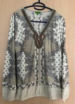 Blauw grijze bloes KDesign maat M, Kleding | Dames, Blauw, Ophalen of Verzenden, Gedragen, Maat 38/40 (M)