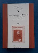 Verhaeren - Zweig : correspondance, Comme neuf, Enlèvement ou Envoi, Fabrice Van de Kerckhove