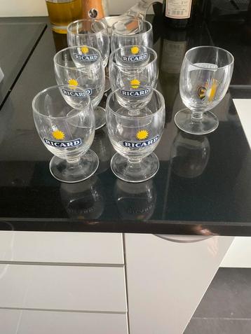 Lot de 6 verres ballon Ricard Soleil + 1 collector beschikbaar voor biedingen