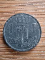 Pièce belge de 1 franc datant de 1943., Enlèvement ou Envoi