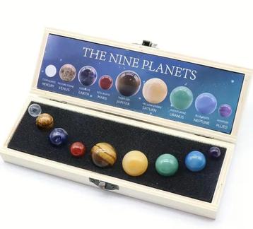 9 Planètes Système Solaire en pierre naturel, Collections, Enlèvement ou Envoi