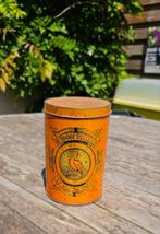 Rode Pelikaan - vintageblik voor bijv. peen of koffie., Ophalen of Verzenden, Gebruikt