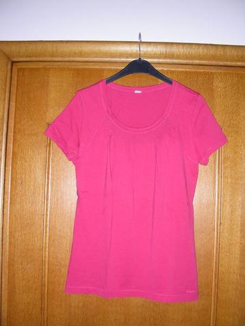 Roze t-shirt met korte mouwen, merk: S.Oliver, maat D=42