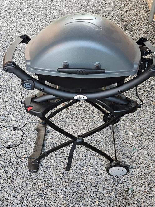 Barbecue électrique Weber Q2400 + pied, Tuin en Terras, Elektrische barbecues, Gebruikt, Ophalen