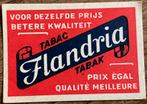 TABAK FLANDRIA reclame/etiket, Verzamelen, Ophalen of Verzenden, Zo goed als nieuw, Overige typen