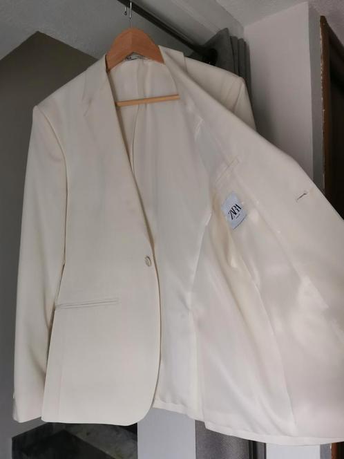 Superbe blazer blanc crème Zara T48 NEUF, Vêtements | Hommes, Costumes & Vestes, Neuf, Taille 48/50 (M), Blanc, Enlèvement ou Envoi