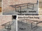 tuintafel - NIEUW tafelonderstel 300x101x73 cm H - eettafel, Nieuw, Rechthoekig, Metaal, Ophalen