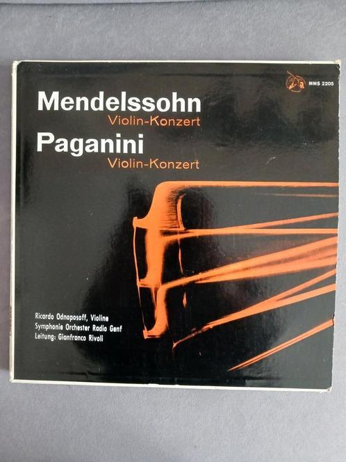Disque long pour violon-Kozert de Mendelssohn et Paganini, CD & DVD, CD | Jazz & Blues, Utilisé, Enlèvement